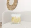 Homezia Yellow Ivory Grove Of Trees Down Throw Pillow