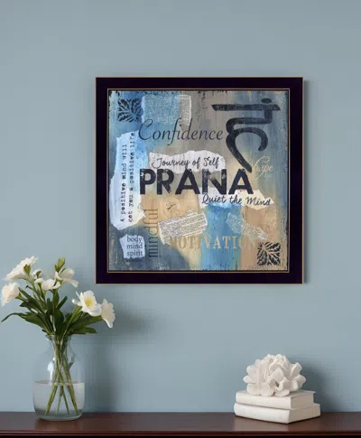 Homezia Yoga Series Prana Black Framed Print Wall Art
