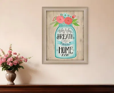 Homezia Youre Home Now Brown Framed Print Wall Art