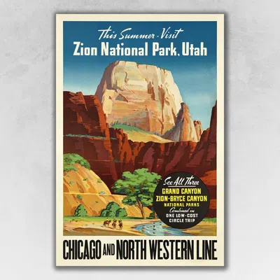 Homezia Zion National Utah Unframed Print Wall Art