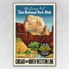 Homezia Zion National Utah Unframed Print Wall Art