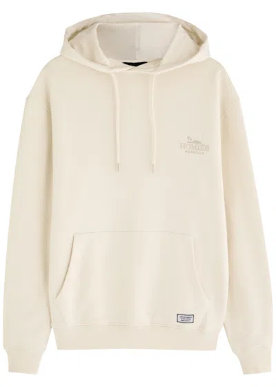 Homies Marbella Classic Logo-print Hooded Cotton Sweatshirt In Sand