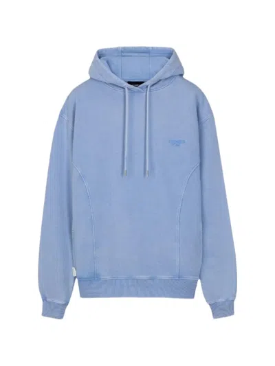 Homies Marbella Drawstring Cotton Hoodie In Blue