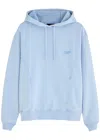 Homies Marbella Homies Club Logo Hooded Cotton Sweatshirt In Light Blue