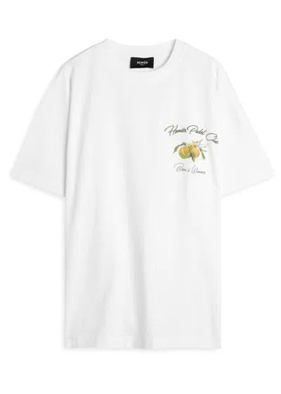 Homies Marbella Homies Padel Club Printed Cotton T-shirt In White