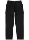 Homies Marbella Logo-embroidered Stretch-nylon Cargo Trousers In Black