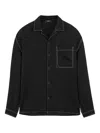Homies Marbella Pocket-stitching Shirt In Black