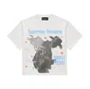 Homme + Femme Men's Night Rider Cropped Tee In White In White