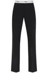 HOMME GIRLS LOGO BAND TROUSERS