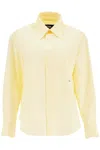 HOMME GIRLS PALE YELLOW COTTON 70S STYLE WOMENS SHIRT