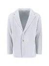 Homme Plisse 'basics' Blazer In Blue