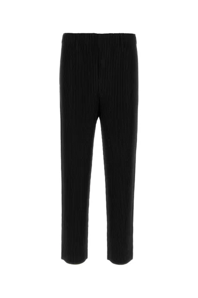 Homme Plisse Black Polyester Pant