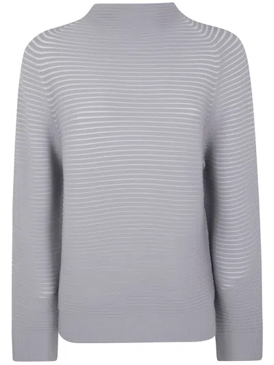 Homme Plisse Circle Knit Mini Top In Gray