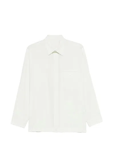 Homme Plisse Homme Plissé Issey Miyake Long-sleeve Boxy Shirt In White