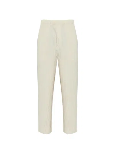 Homme Plisse Issey Miyake Monthly Colors: March Pleated Trousers In Neutral