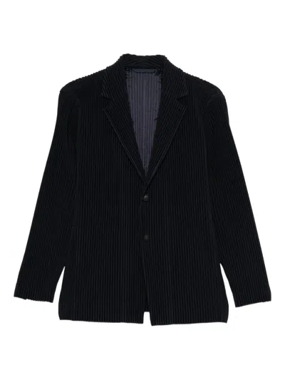 Homme Plisse Issey Miyake Pleated Blazer In Black