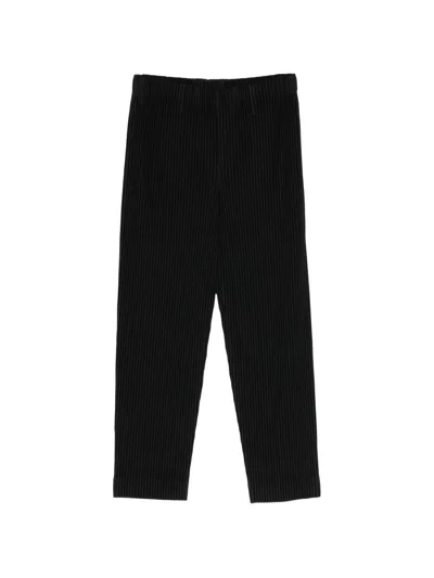 Homme Plisse Issey Miyake Pleated Trousers In Black