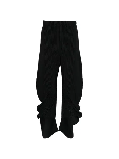 Homme Plisse Homme Plissé Issey Miyake Pleated Trousers In Black