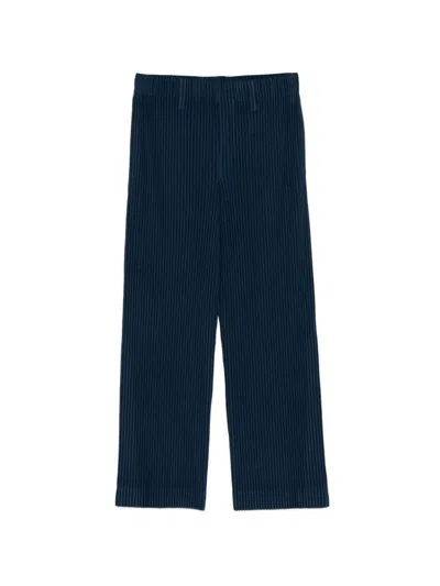 Homme Plisse Homme Plissé Issey Miyake Pleated Trousers In Blue