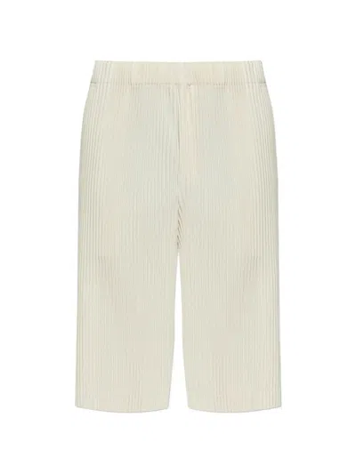 Homme Plisse Issey Miyake Wear Or Wrap Pleated Shorts In Gray