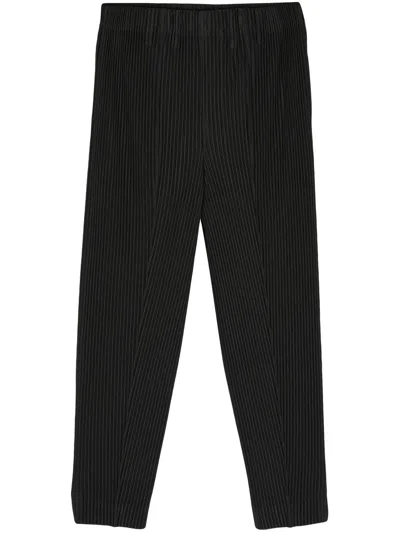 Homme Plisse Homme Plissé Issey Miyake Compleat Pleated Trousers In Navy