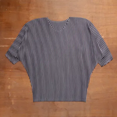 Pre-owned Homme Plisse Issey Miyake X Issey Miyake Pleats Please Psychedelic Oversized Batwing In Black Gray