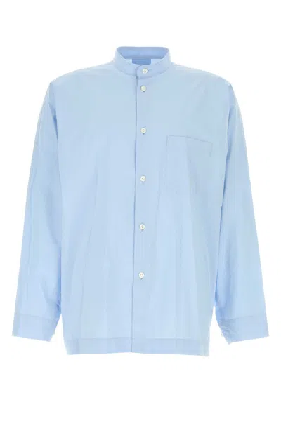 Homme Plisse Light Blue Poplin Shirt
