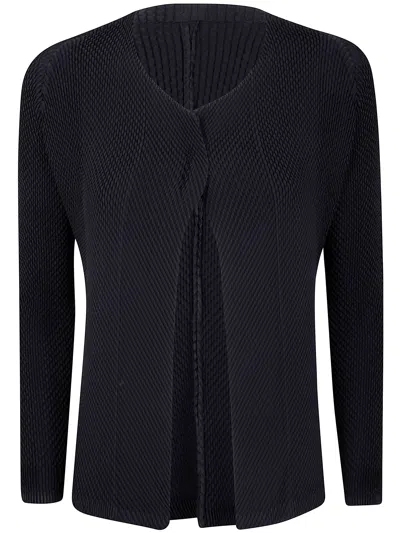 HOMME PLISSE HOMME PLISSE "ORBICULAR PLEATS" CARDIGAN