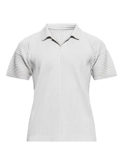 Homme Plisse Pleated Polo Shirt