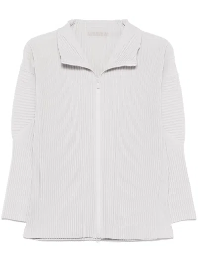 Homme Plisse Pleated Zipped Shirt