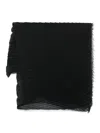 Homme Plisse "pleats" Silky Wool Stole In Black