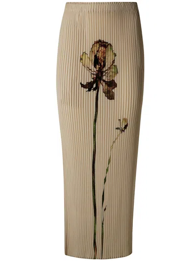 Homme Plisse Pressed Flora Pleats Skirt