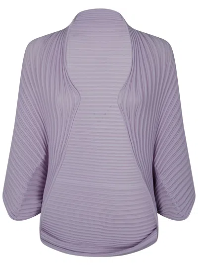 Homme Plisse Stream Cardigan In Purple