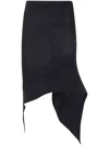 Homme Plisse Subdued Skirt In Black