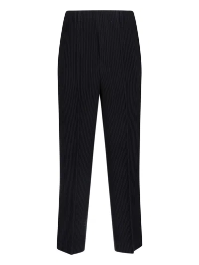 Homme Plisse Sweatpants "tuxedo Pleats" In Black
