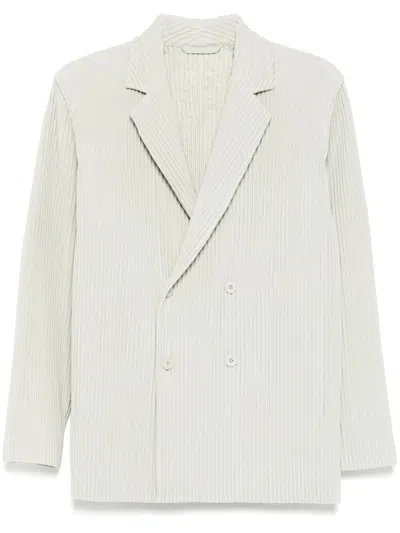 Homme Plisse Tailored Pleats 1 Jacket In White