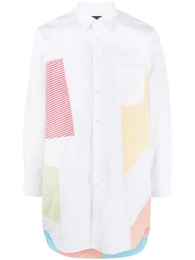 HOMME PLUS WHITE WHITE COTTON SHIRT