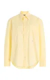 Hommegirls 70's Cotton Shirt In Yellow