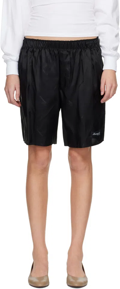 Hommegirls Logo-jacquard Elasticated-waist Boxer Shorts In Black