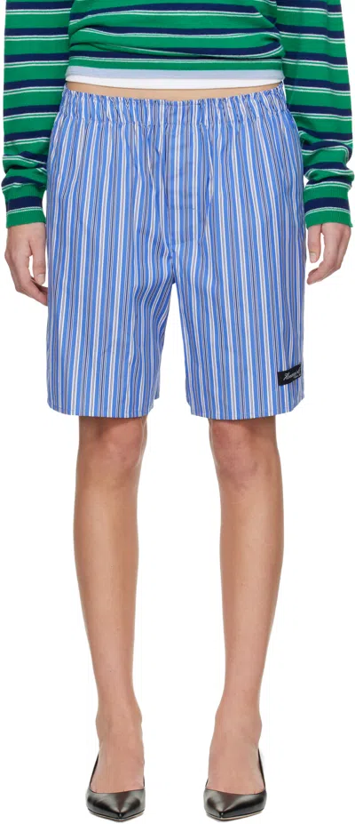 Hommegirls Blue Long Boxer Shorts