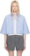Hommegirls Blue Otw By Vans Edition Crop Shirt
