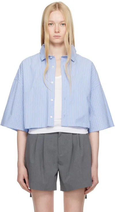 Hommegirls Blue Otw By Vans Edition Crop Shirt