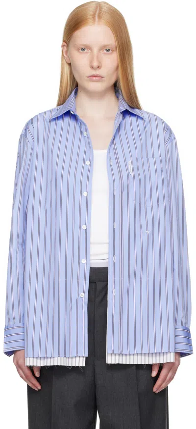 Hommegirls Blue Shirt Minidress