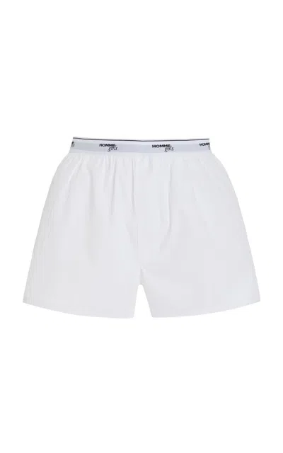 Hommegirls Cotton Boxers In White