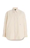 Hommegirls Cotton Oxford Shirt In Yellow