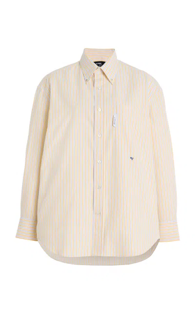 Hommegirls Cotton Oxford Shirt In Yellow