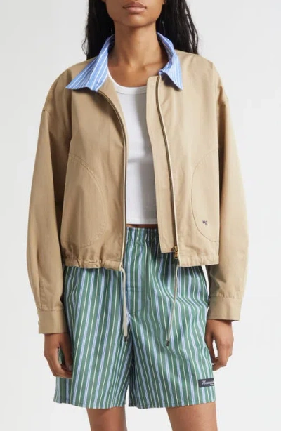 Hommegirls Cotton Parachute Jacket In Neutral