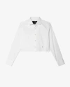 Hommegirls Cropped Shirt In White