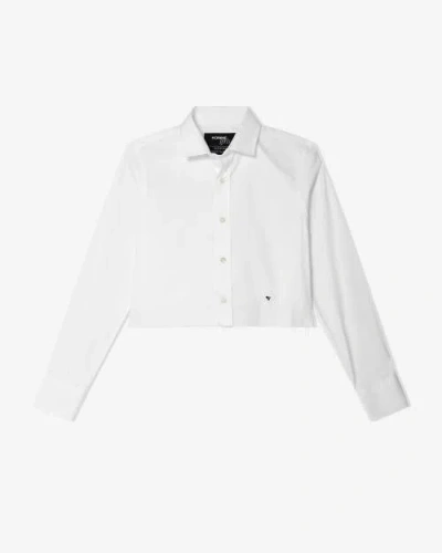 Hommegirls Cropped Shirt In White