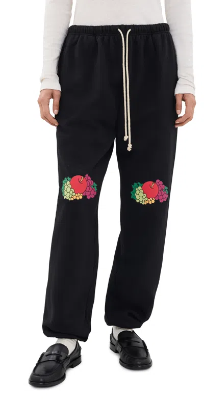 Hommegirls Homme Girls X Fruit Of The Loom Double Logo Sweatpants Black